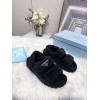 Prada Terry Cloth Pink/ Blue/ White/ Black Sandals