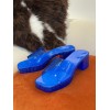 Gucci rubber blue slippers