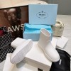 Prada rubber white boots