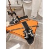 Hermes black slippers 02