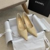 Chanel beige heels