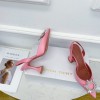 Amina Muaddi pink heels