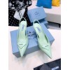 Prada Green Leather Slingback Pump