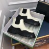 Bottega Veneta Short Boots in Black/ White