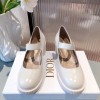 Dior D-Doll White Shiny Calfskin Pump