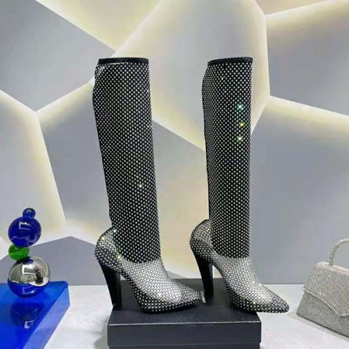 YSL Rhinestones Boots