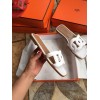 Hermes slippers white 01
