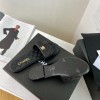 chanel slippers black