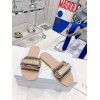 Dior Nude Fabric Slippers