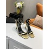 YSL gold heels