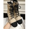 Chanel brown leather boots