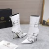 Versace white boots