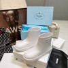Prada rubber white boots