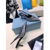 Prada Crystal Embellished Satin Slingback Pump