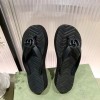 Gucci black GG slippers