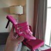 Balenciaga pink heeled sandals