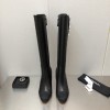 Chanel pearl high black boots