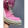 Rick Owens Pink High Sneakers