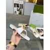 Gucci White Blondie thong sandal
