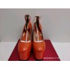 Valentino orange patent high heel