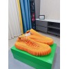 Bottega Veneta Men Orange Knitted Lace-Up Sneakers