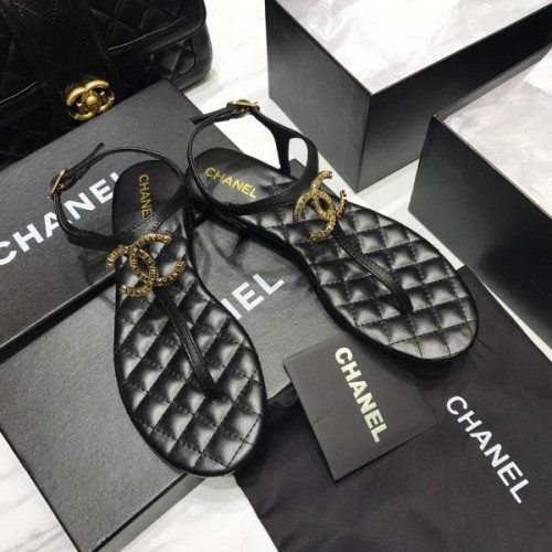 Chanel sandals Black