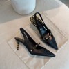 Valentino RockStud Black Heel 7cm