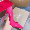 Lousboutin pink patent heel