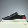 Gucci Black Ace Logo Embossed Women/ Men Sneakers