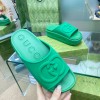 Gucci green flatforms