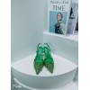 Valentino green crystal heels 7.5cm