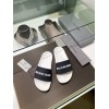 Balenciaga white/ black slippers