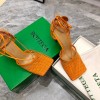 Bottega veneta orange fishnet heel