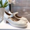 Dior D-Doll White Shiny Calfskin Pump