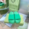 Gucci green flatforms