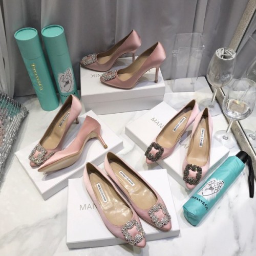 Manolo Blahnik Pink Heels (2cm/6.5cm/8.5cm/10cm)