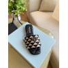 Prada heeled puffer slippers
