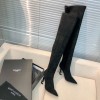 YSL black high boots