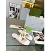 Gucci White Blondie thong sandal