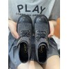 Chanel gray CC boots