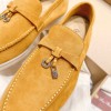 Lora Piana yellow suede flats