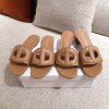 Dior brown D-club slides/ heeled sandals