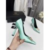 Versace Medusa blue pumps