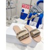 Dior Nude Fabric Slippers