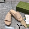 Gucci jumbo GG platform slide sandal