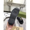 Gucci black leather slippers