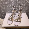 Valentino Garavani Rockstud White Leather 60mm Sandals