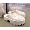 GUCCI Off-White Rubber GG Loafers