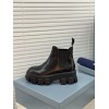 Prada brushed leather Chelsea boots