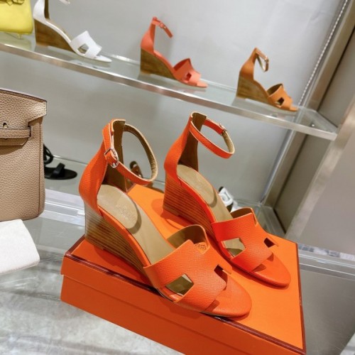 Hermes orange heels